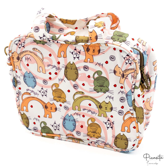 Bolsa de Muda Bebe y Guarderia Sencilla Gatitos Gorditos