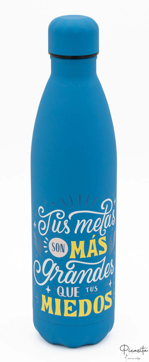 Botella Térmica con Mensaje Positivo Tus Metas