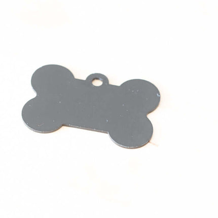 Chapa para Perro de Acero y Borde Color