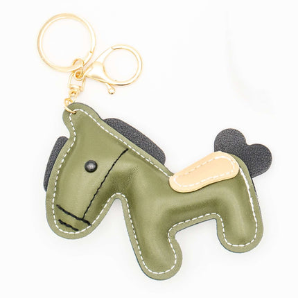 Colgantes para Bolsos de Cuero PU Caballo Verde