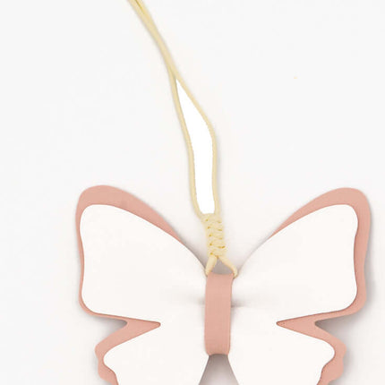 Colgantes para Bolsos de Cuero PU Mariposa Rosa Claro