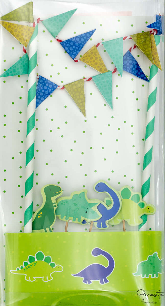 Decoración Tartas de Cumpleaños | Topper Tarta Temático Dinosaurios