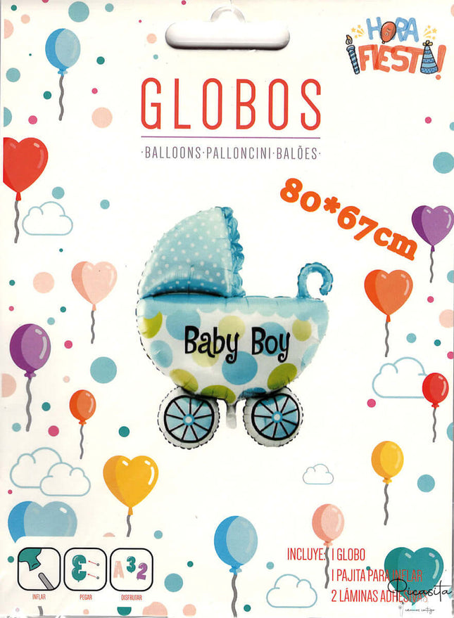 Globos BabyShower Carrito Niño