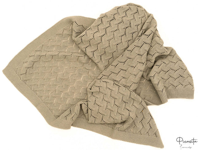 Manta Bebe Verano | 100% Algodon | Color Caqui