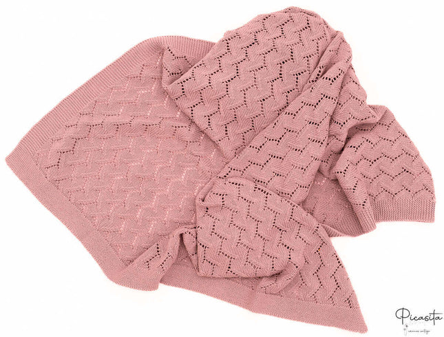 Manta Bebe Verano | 100% Algodon | Color Rosa