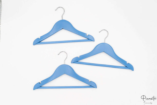 Percha Infantil Personalizada Color Azul