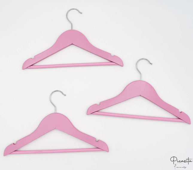 Percha Infantil Personalizada Color Rosa