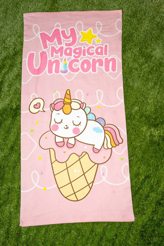 Toalla Playera Unicornio (70x150)