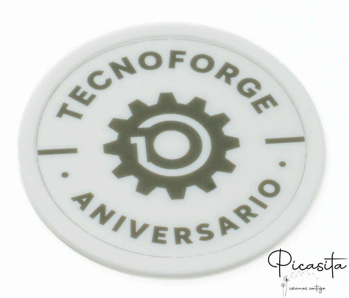 Posavasos de Silicona Blanco Personalizado
