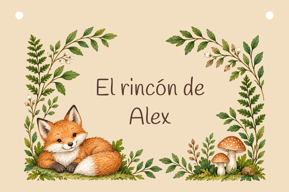 Vista previa dixital do cartel El rincón de Alex con Bosque salvia.