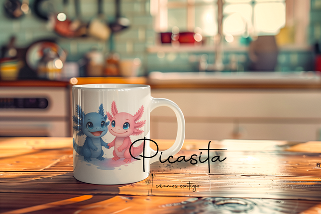 Tazas de Ajolotes