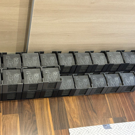 Dessous de verre carrés en ardoise personnalisés