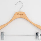 PCL05c (Haya · Natural · 44.5cm · 4.5cm · Pinza Plateada · Muesca Hombros)