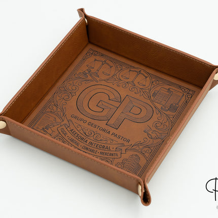 Vassoio Portatutto in Pelle