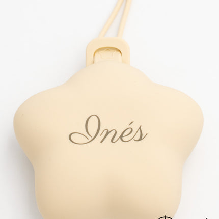 Porta-chupetas Personalizado de Silicone (Estrela)