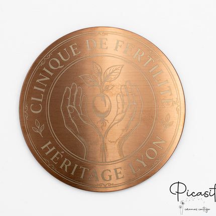 Sottobicchieri in Acciaio Incisi