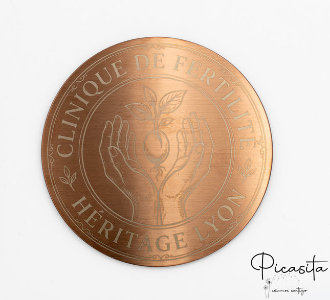 Sottobicchieri in Acciaio Incisi