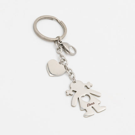 Porte-clés personnalisé pour fille
