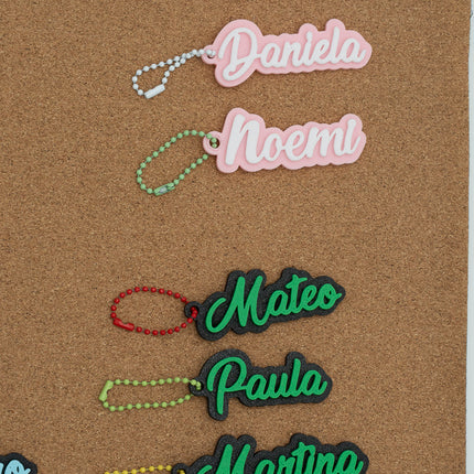 Llaveros con Nombre Impresora 3D