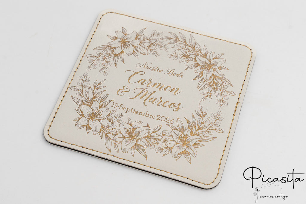 Posavasos de Coiro Sintético