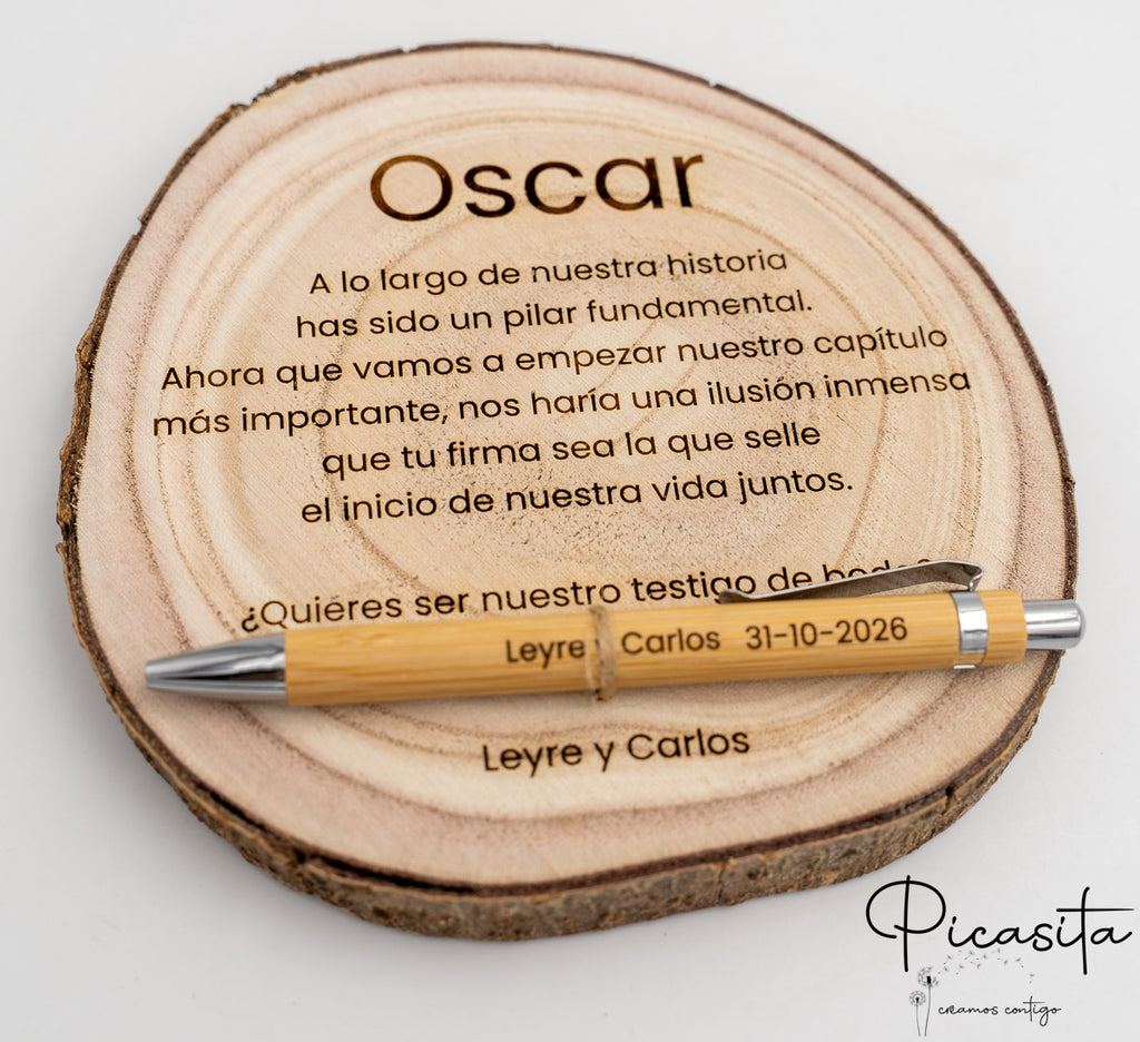 ¿Queres ser o meu testemuña, chófer, padriño?