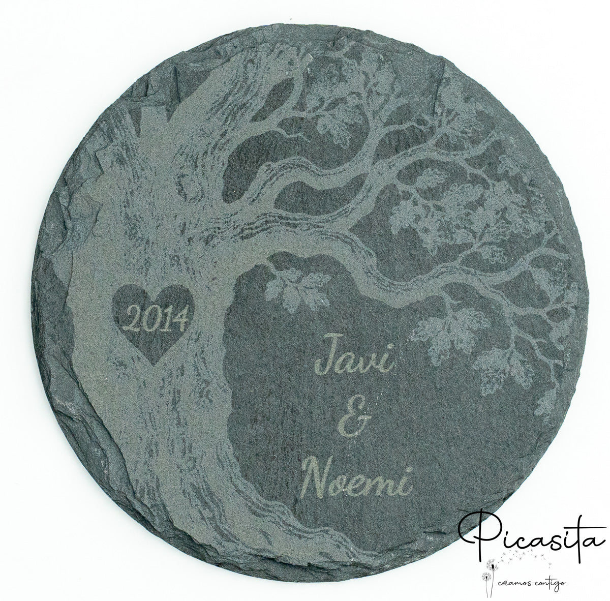 Posavasos de lousa personalizados