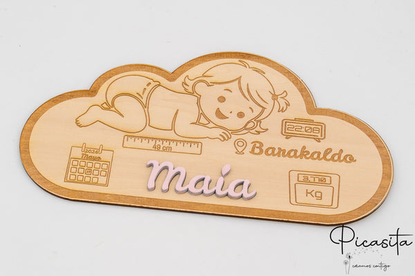 Natalicio Personalizado Modelo Nube