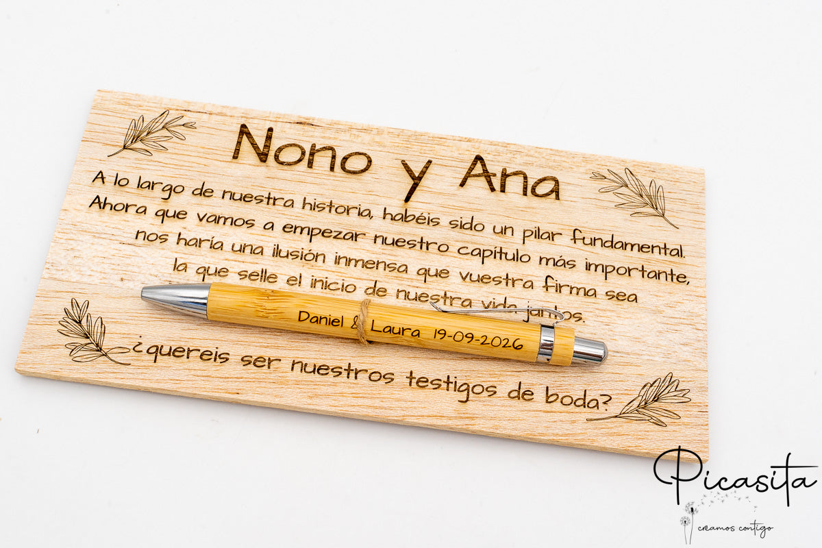 ¿Quieres ser mi Testigo?