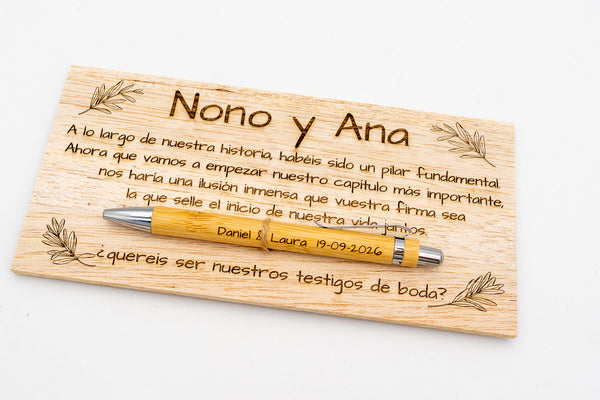 ¿Quieres ser mi Testigo?