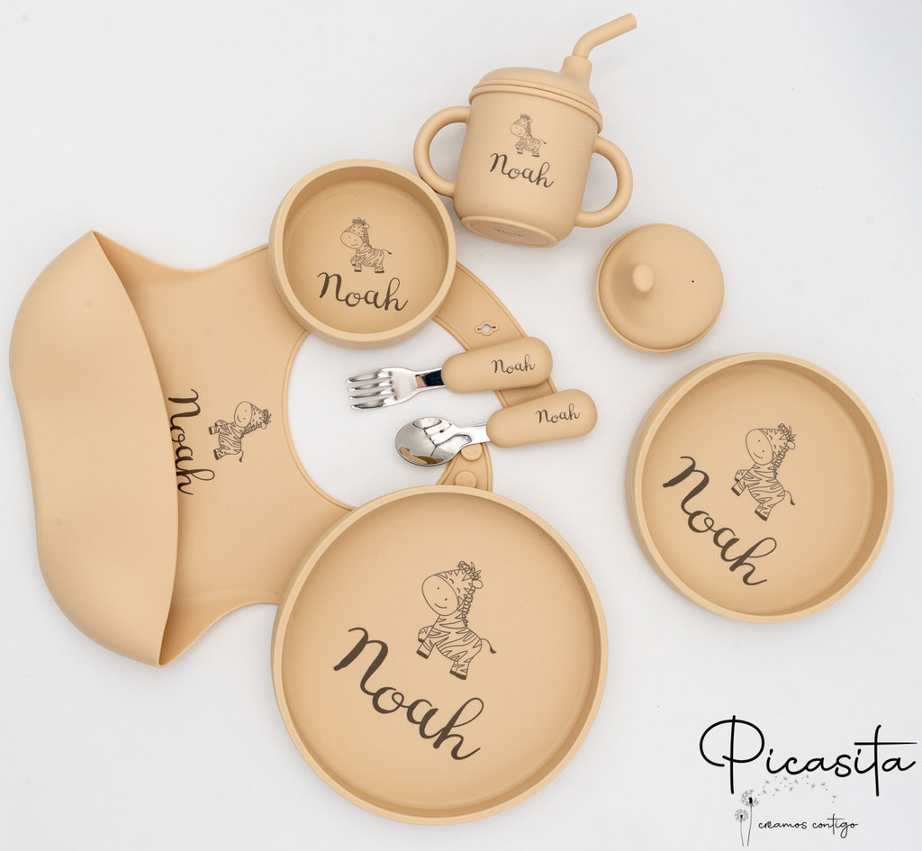 Vajilla para Bebé Personalizada 7 Piezas