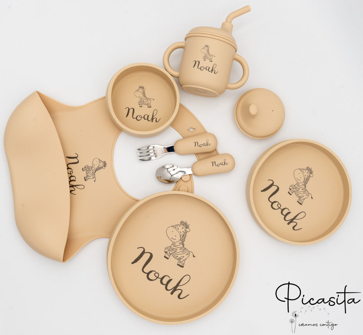 Vajilla para Bebé Personalizada 7 Piezas