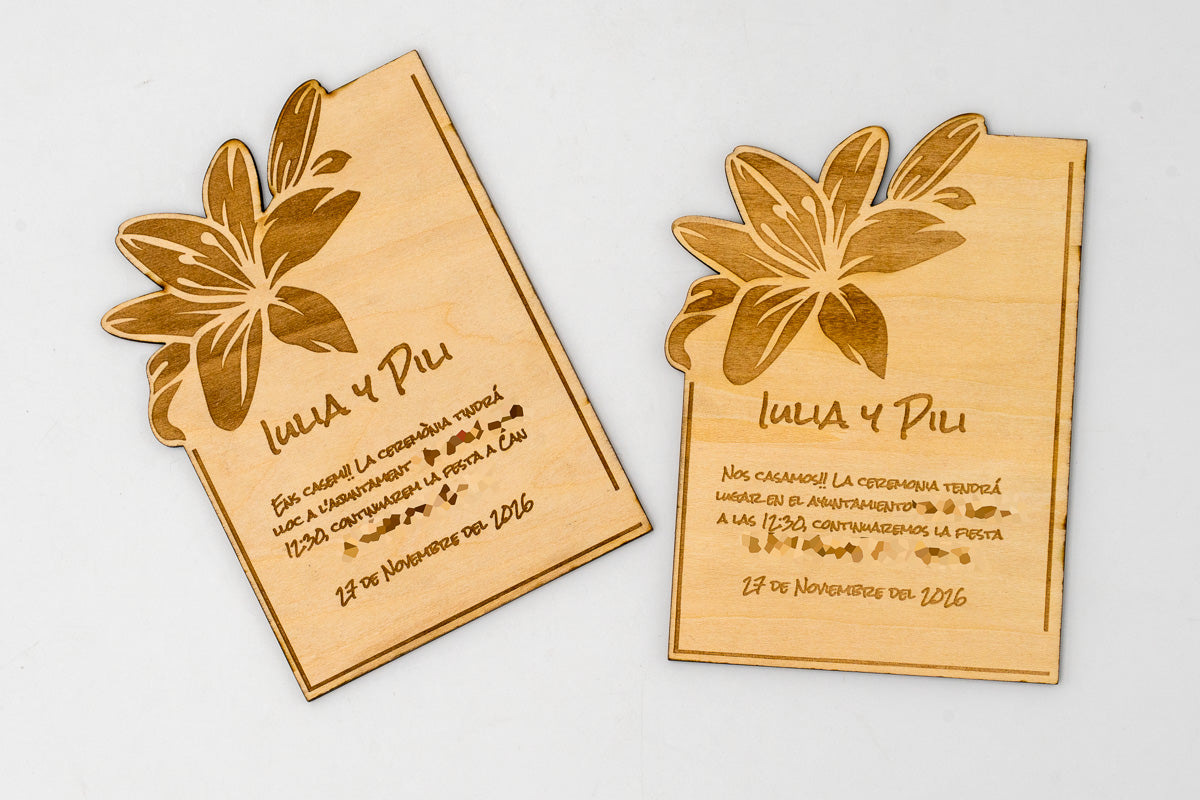 Invitación de Boda Personalizada