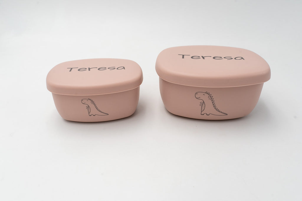 Pack de 2 Tuppers de Silicona Personalizados Pequeños