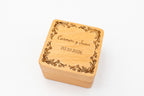 Caja para Anillos de Boda y Compromiso Personalizada