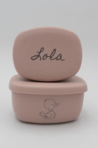 Pack de 2 Tuppers de Silicona Personalizados Pequeños