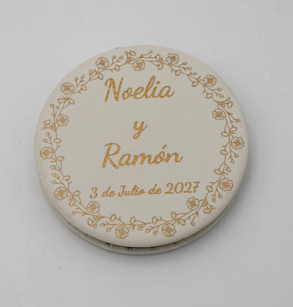 Espejos Personalizados Acero y Cuero PU