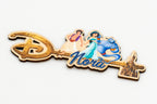 Izen pertsonalizatua eta Aladdin motiboa dituen giltzaren xehetasuna