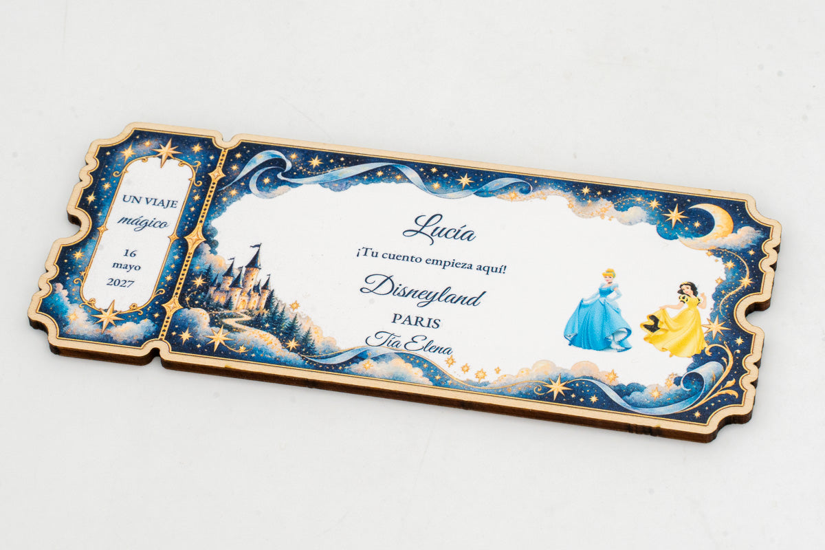 Invitación a Disneyland Paris personalizada