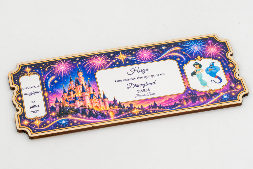 Invitación a Disneyland Paris personalizada