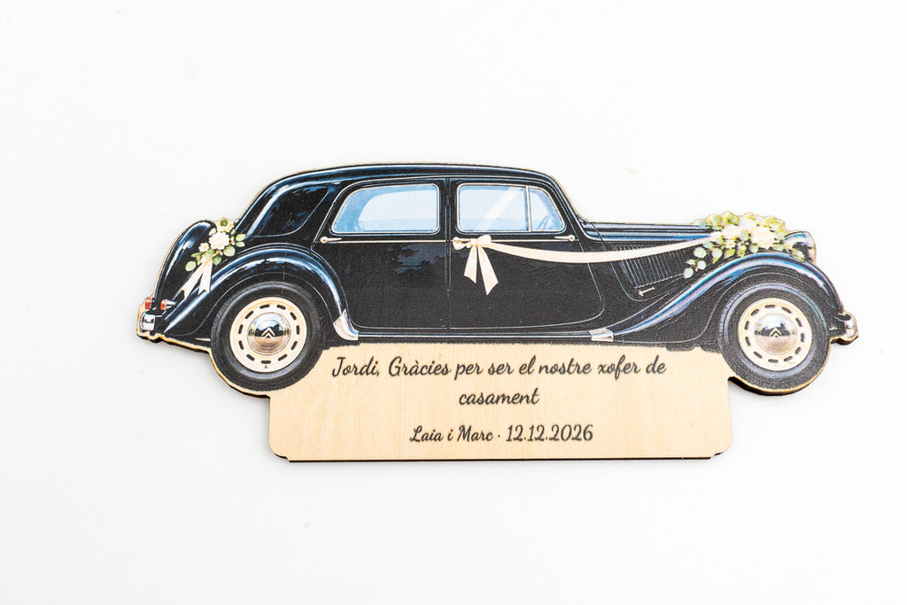 Vols ser el meu Xofer de Casament? — Placa de Fusta Personalitzada