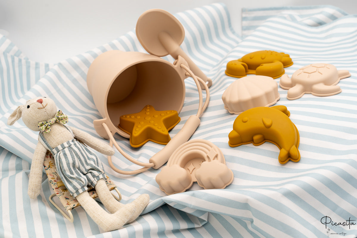 Kit de Playa de Cubos y Animales de silicona personalizados