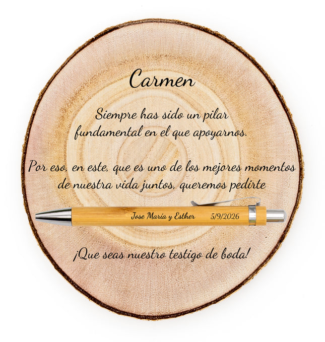 ¿Quieres ser mi testigo de boda? - Regalo Testigo Boda