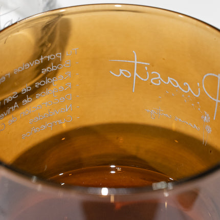 Portavelas de Cristal Personalizado Mediano