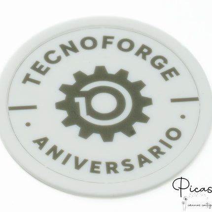 Posavasos de Silicona Blanco Personalizado
