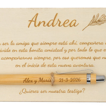 Do you want to be my wedding witness? - Wedding Witness Gift