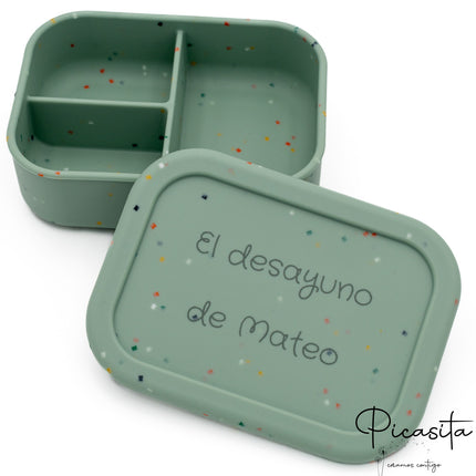 XL Silicone Lunch Box with Compartments