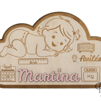 Natalicio Personalizado Modelo Nube