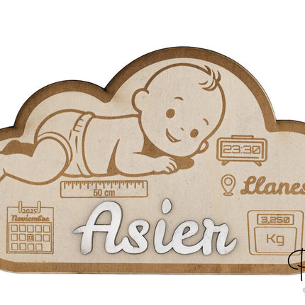 Natalicio Personalizado Modelo Nube