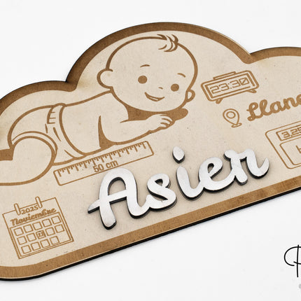 Natalicio Personalizado Modelo Nube