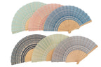 Pastel tonuetako estanpatu geometrikoak dituzten haizemaileak